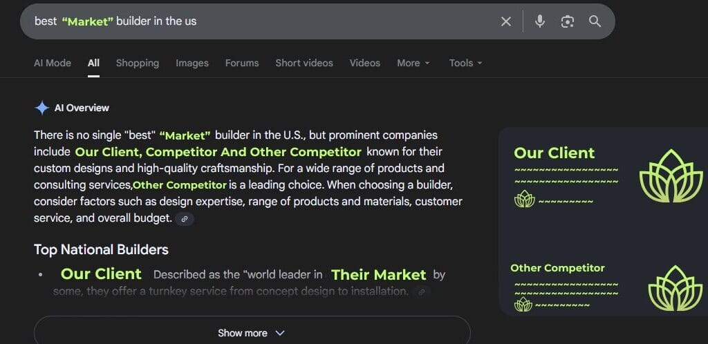 geo results first rank